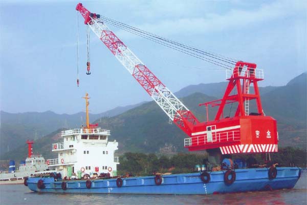 100 Ton Floating Crane
